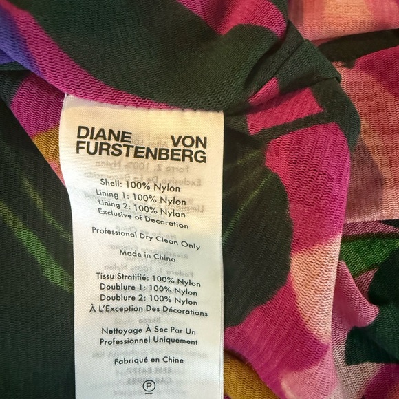 Diane von Furstenberg Dacey Oasis Mesh Ruched Dress with sweetheart neckline - Picture 7 of 7